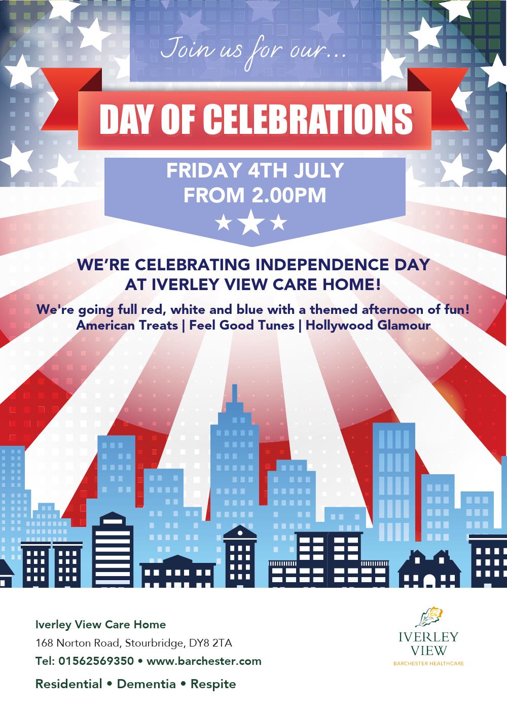 Iverley View Care Home - Stars, Stripes and Shenanigans